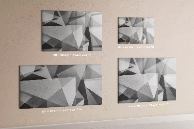 Magnetic erase board 3D abstraction