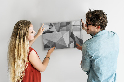 Magnetic erase board 3D abstraction