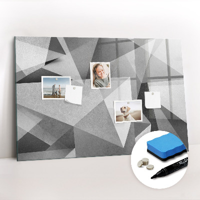 Magnetic erase board 3D abstraction