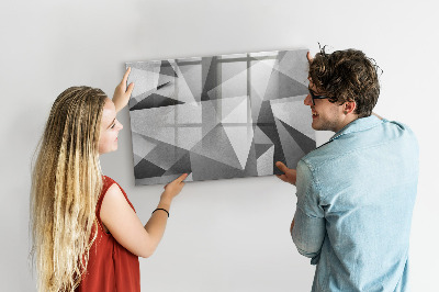 Magnetic erase board 3D abstraction