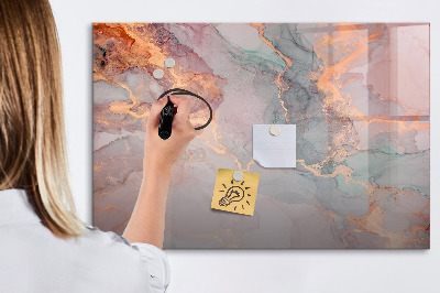 Magnetic writing board Decorative marble