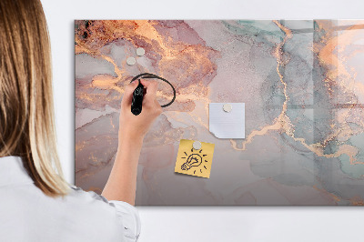Magnetic writing board Decorative marble