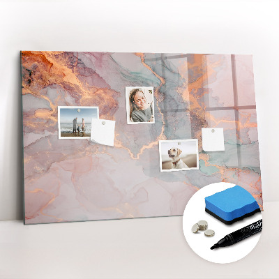 Magnetic writing board Decorative marble