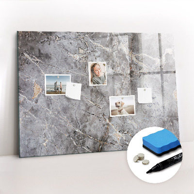 Magnetic writing board Marble pattern