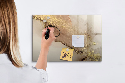Magnetic erase board Gold marble
