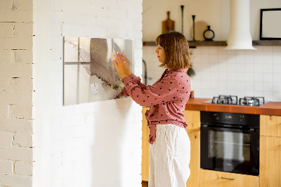 Magnetic erase board Gold marble