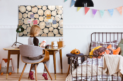 Magnetic erase board Tree stumps cut down