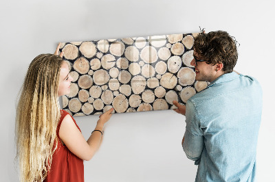 Magnetic board with marker Cut Tree Stumps