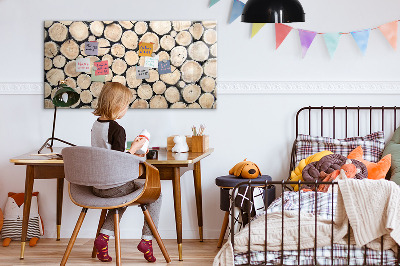 Magnetic erase board Tree stumps cut down