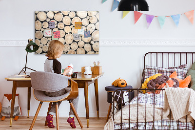 Magnetic board with marker Tree stumps cut down