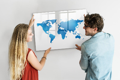 Magnetic drawing board World Map