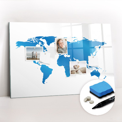 Magnetic drawing board World Map