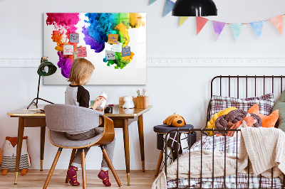 Magnetic erase board Rainbow of colors