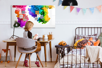 Magnetic erase board Rainbow of colors