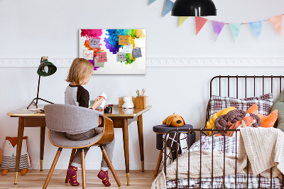 Magnetic erase board Rainbow of colors