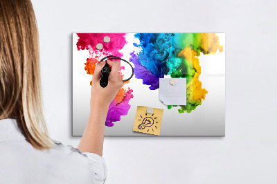 Magnetic erase board Rainbow of colors