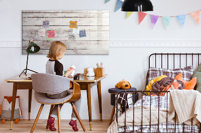 Magnetic writing board Wood plank pattern