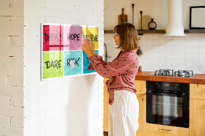Magnetic writing board Motivational board