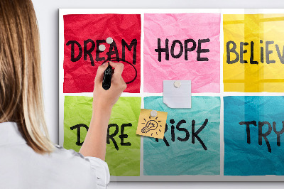 Magnetic board for writing Motivational Board