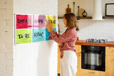 Magnetic board for writing Motivational Board