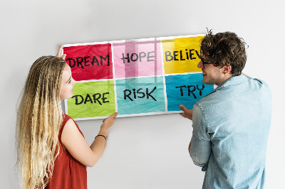Magnetic writing board Motivational board