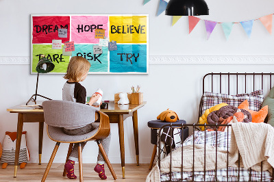 Magnetic writing board Motivational board
