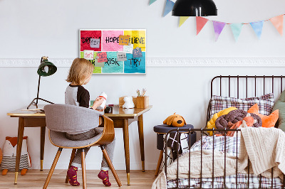 Magnetic writing board Motivational board