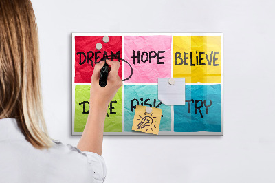 Magnetic writing board Motivational board