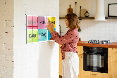 Magnetic writing board Motivational board
