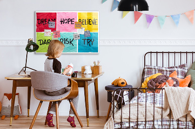 Magnetic writing board Motivational board