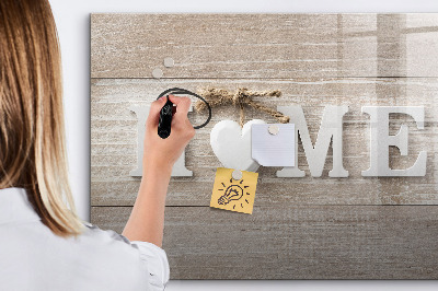 Magnetic board with marker Inscription House