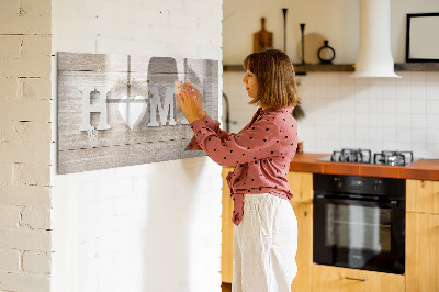 Magnetic board with marker Inscription House