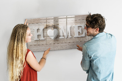 Magnetic board with marker The inscription house