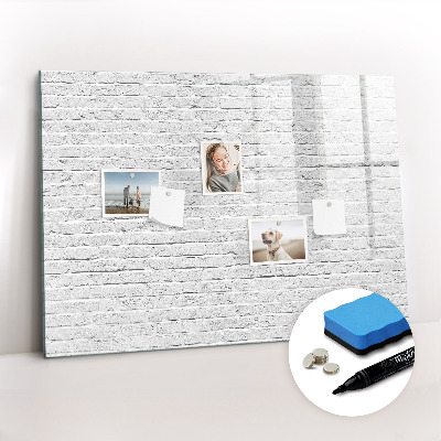 Magnetic writing board Brick wall