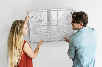 Magnetic writing board Brick wall