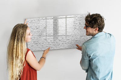 Magnetic writing board Brick wall