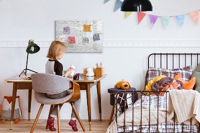 Magnetic writing board Brick wall