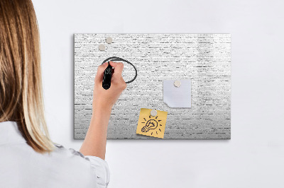 Magnetic writing board Brick wall