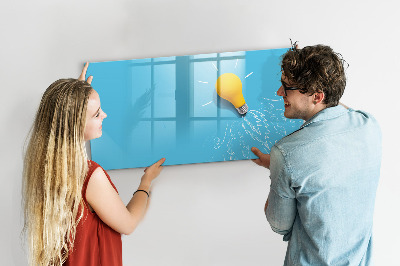 Magnetic writing board Light bulb drawing