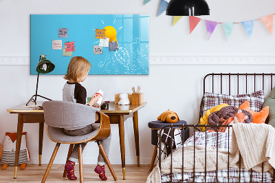Magnetic writing board Light bulb drawing