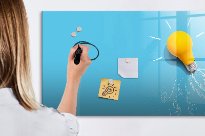 Magnetic writing board Light bulb drawing