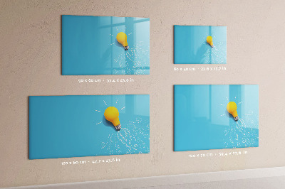 Magnetic writing board Light bulb drawing