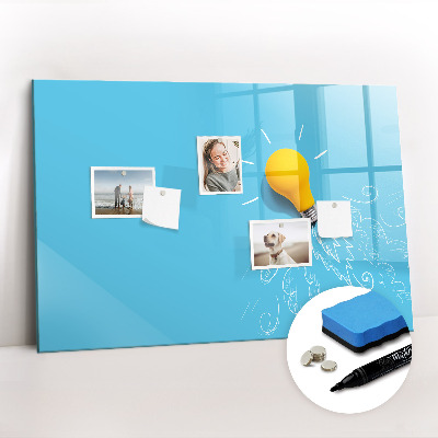 Magnetic writing board Light bulb drawing