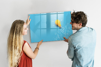 Magnetic writing board Light bulb drawing