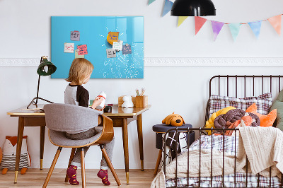 Magnetic writing board Light bulb drawing