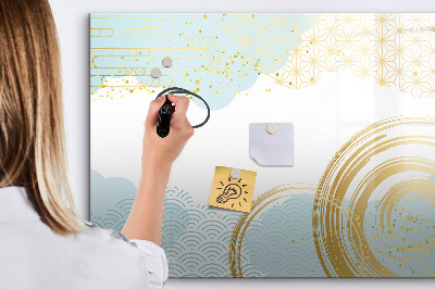 Magnetic erase board Decorative pattern