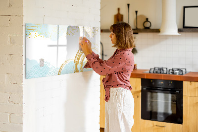 Magnetic erase board Decorative pattern