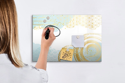 Magnetic erase board Decorative pattern