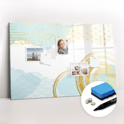 Magnetic erase board Decorative pattern