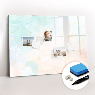 Magnetic drawing board Watercolor marble